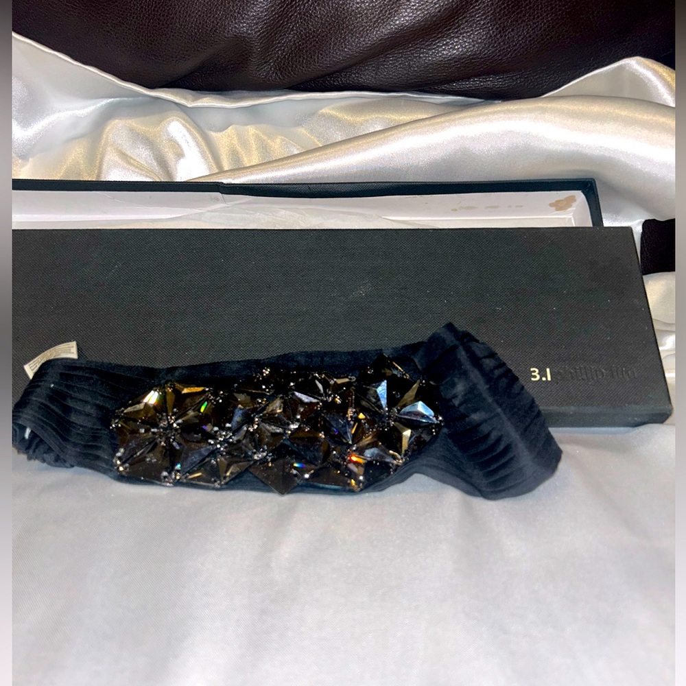 Authentic 3.1 phillip lim Silver/Black Crystal Headband. Vintage